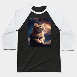 Cosmic Whiskers: Cats in the Universe Baseball T-Shirt